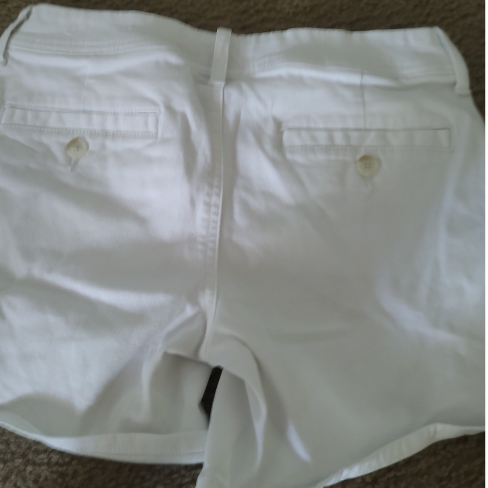 American Eagle Womens White Super Stretch Chino Shorts Size 4 29 Waist
